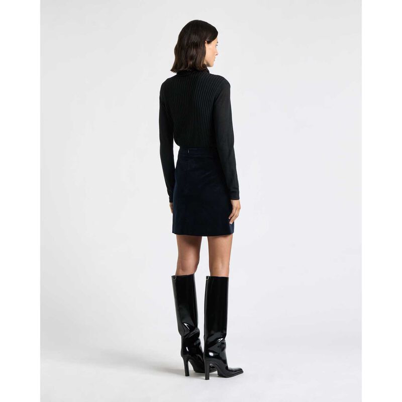 Cue Stretch Velvet Mini Skirt image number 1